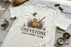 Greystone Duck Hunt Club Western PNG, Shirt PNG, Hunting Product Image 4