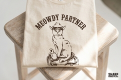 Meowdy Partner Cat Cowboy PNG, Western Png, Cowgirl Png, Product Image 5