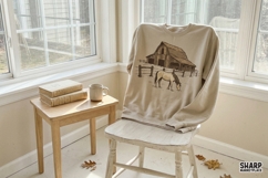 Western Horse Barn PNG, Shirt PNG, Sublimation PNG Rustic Product Image 2