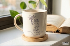Sorry For What My Face Said, PNG Designs, Trendy Frog Product Image 3