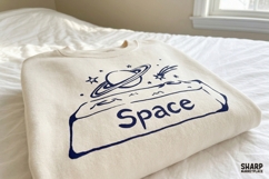 Space Planet Star Illustration, Shirt PNG School Science Product Image 4