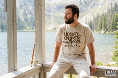 Hooked On Jesus Mark 1:17 Christian Fishing Design, Product Image 3