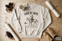 Taking My Coffee And Going, Western Png Funny Coffee Png, Product Image 4