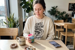 Gentle Darfnting Dropout Funny Raccoon Coffee Graphic Product Image 2