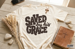 Saved By His Grace PNG, Christian PNG, Faith PNG, Bold Product Image 2