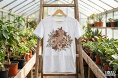 Boho Woman Floral Butterfly PNG Design, Hand Drawn Product Image 4