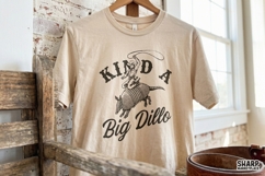 Kind A Big Dillo PNG, Funny Western Armadillo Rodeo Shirt, Product Image 4