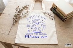 A Book A Day Keeps The Mental Breakdown Away, PNG Designs, Product Image 2