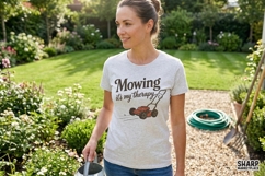 Mowing It's My Therapy Shirt PNG, Funny PNG, Trendy PNG Product Image 2