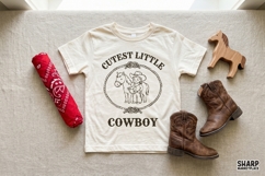 Cutest Little Cowboy, Western PNG For Trendy Shirt PNG, Product Image 3