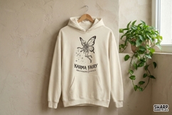 Karma Fairy Delivering Justice PNG, Skeleton Fairy Art, Product Image 3