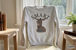 Smart Funny PNG Donkey With Glasses, Sarcastic PNG Nerdy Product Image 2