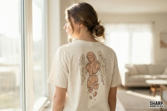 Broken Angel PNG, Fallen Angel Digital Art, Grunge Product Image 3