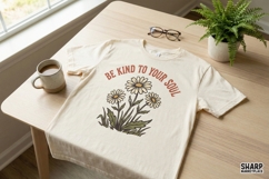 Be Kind To Your Soul PNG, Daisy Flower Digital Download, Product Image 2