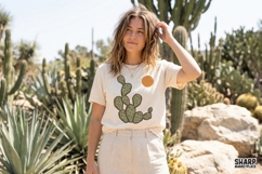 Cactus Desert Sun Graphic, Summer PNG Design, Western Shirt Product Image 2