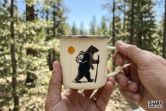 Hiking Bear Backpack, Summer PNG, Trendy PNG, Shirt PNG, Product Image 4