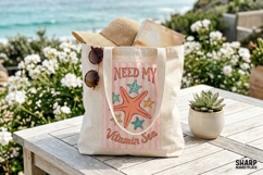 I Need My Vitamin Sea Summer PNG, Beach PNG Starfish Art, Product Image 2