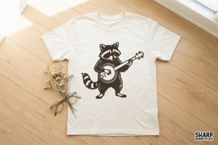 Banjo Raccoon PNG Design, Cute Animal Music Graphic, Funny Product Image 3