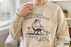 Probably Overstimulated So Please Don't Talk To Me Frog Product Image 2