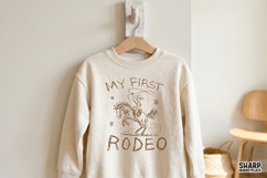 My First Rodeo, Western PNG For Cowgirl Shirts, Trendy PNG Product Image 4