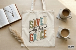 Saved By His Grace Christian Shirt Sublimation, Faith Bible Product Image 3