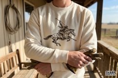 Frontier Horse Rider PNG, Western PNG, Trendy PNG, Vintage Product Image 5