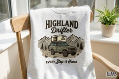 Highland Drifter Every Stop Is Home Western PNG, Cars PNG, Product Image 4