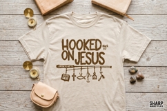 Hooked On Jesus Mark 1:17 Christian Fishing Design, Product Image 4