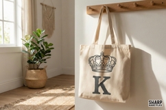 King K Letter PNG, Crown Monogram Clipart, Royal Alphabet Product Image 4