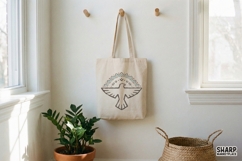 Boho Tribal Bird PNG, Thunderbird Clipart Digital Design, Product Image 3