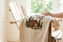 Simple Life Club PNG, Trendy PNG, Shirt PNG Rustic Cabin Product Image 4