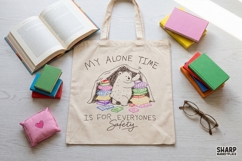 My Alone Time Is For Everyone's Safety Bookish Raccoon PNG, Product Image 3