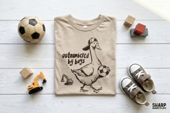 Outnumbered By Boys, Funny Goose PNG For Boy Mom Life, Product Image 4