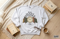So Many Books So Little Time PNG, Teacher PNG, Bookmark Product Image 4