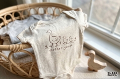 Mother Goose Vintage Nursery Art, Goose PNG Farm Product Image 2