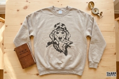 Duck Dog Portrait With Mallard, PNG Designs For Shirt PNG Product Image 2