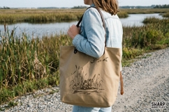 Duck Hunters In Marsh, Summer Trendy Shirt PNG, Vintage Product Image 4