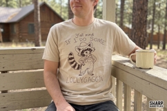 Y'all Mind If I Do Some Lollygaggin' Funny Raccoon Overalls Product Image 4