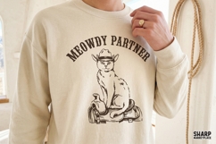 Meowdy Partner Cat Cowboy PNG, Western Png, Cowgirl Png, Product Image 3
