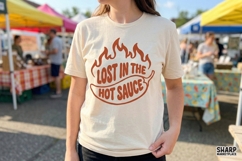 Lost In The Hot Sauce Funny PNG, Trendy PNG, Shirt PNG, Product Image 4