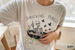 Surviving Purely Out Of Spite Skeleton Coffin Drawing, Product Image 2