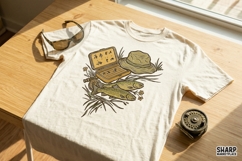 Vintage Fishing Tackle PNG, PNG Designs, Summer PNG, Rustic Product Image 2