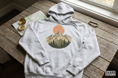 Mountain Adventure PNG, Vintage Nature Art, Hiking Mountain Product Image 4