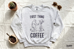 First Thing Coffee Coffee PNG, Bear PNG, Western PNG With Product Image 3