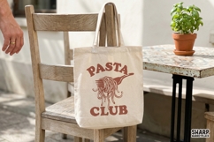 Pasta Club Trendy PNG, Shirt PNG Spaghetti Fork Design, Product Image 2