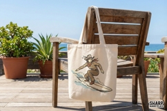Cowgirl Surfer PNG, Western Surf Art, Retro Rodeo Print, Product Image 3
