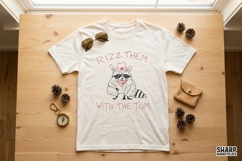 Rizz Them With The Tism Raccoon PNG, Autism Humor Design, Product Image 3