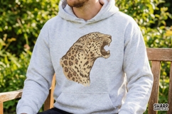 Leopard PNG Digital Download, Big Cat Printable Art, Product Image 4