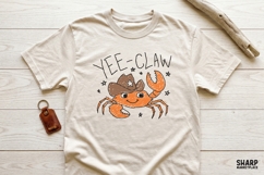 Yee-Claw Cowboy Crab In A Hat, Summer PNG, Western PNG, Product Image 2