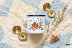 Yee-Claw Cowboy Crab In A Hat, Summer PNG, Western PNG, Product Image 3